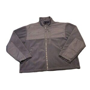 Blauer Mens Sz L Fleece Jacket Dark Navy Blue Full-Zip USA Law Enforcement EUC